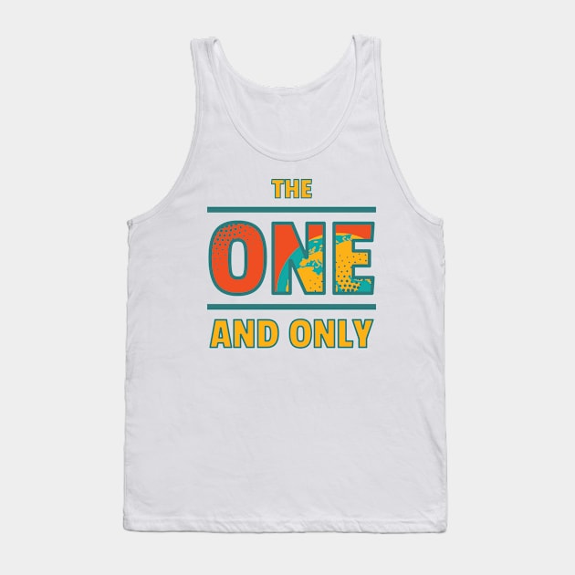 The One and Only Planet Earth | Retro Colors Tank Top by dkdesigns27